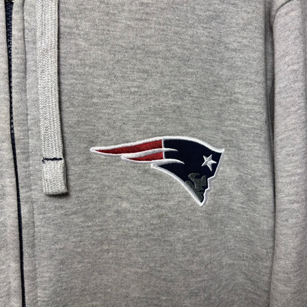 NFL New England Patriots reversible Blue Gray Jacket with Logo Size M - Picture 6 of 13